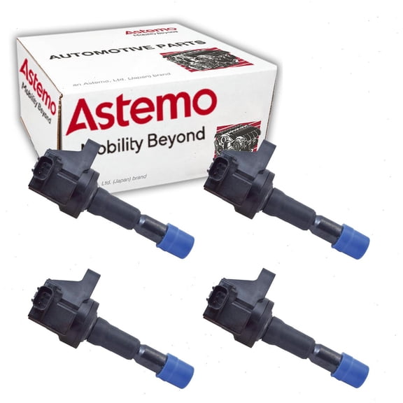 4 pc Hitachi IGC0073 Ignition Coils for 30520-RB0-003 30520-RB0-S01 Spark Plug Wire Boot Fits select: 2009-2012 HONDA FIT SPORT, 2013 HONDA FIT