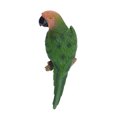 thumbnail image 2 of 20 tipos de adornos de escritorio de loro de resina natural, modelo de pájaro, adornos de juguete 31 cm Mira a la izquierda verde, 2 of 9