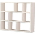 thumbnail image 5 of SOFE Wood White Shadow Box Frame with Shelves, 3 Tier Wall Shelving Unit, Wall Mounted Curio Cabinet, Floating Cube Shelves for Wall, Knick Knack Display Shelf, Display Cases for Collectibles, 5 of 8