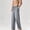 (Casual 234)Gray, variant on Mens Pants Casual Trousers Summer Solid Color Fashion Drying Ice Silk Cropped Loose Straight Leg Full Length Pants Plus Size