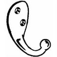 thumbnail image 2 of Stanley N327-676 Coat/Hat Hook White, 2 of 2