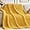 Yellow, variant on Chunky Knit Throw Blanket, 50''*60'' Knitted Throw Chenille Blankets for Bed Couch, Handmade Cream Crochet Blanket Big Thick Blanket, Machine Washable Cute Comfy Blanket for Home Decor