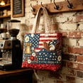 thumbnail image 4 of US 250th Anniversary Casual Quilted Tote Bag, 4 of 7