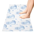 thumbnail image 5 of Dailycode Cute Blue Cat Bathroom Rugs Non Slip Absorbent Soft Plush Quick Dry Bath Mat, 39"x20", 5 of 8