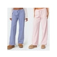 thumbnail image 4 of Aojekbee Women Striped Pajama Pants, Elastic Waist Tie-up Loose Lounge Pants Fall Sleepwear, 4 of 10