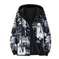 thumbnail image 4 of Mens Waterproof Rain Jacket Windbreaker Lightweight Coat Mens Raincoat Outerwear, 4 of 9