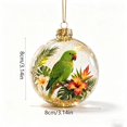 thumbnail image 3 of Liamobondopolis Glowing Christmas Story Ornament, Light Up Mini Holiday Scene with Tropical Bird for Christmas Tree and Winter Home, 3 of 7