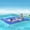 Blue 9 × 6 FT, variant on Floating Water Mat - 7/8/9/13 FT Lily Pad Floating Mat, 3-Layer Tear-Resistant XPE Foam Floating Pad for Multiple Users, Water Floating Mat for Pool, Lake, Ocean, Boat, Beach, River