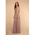 thumbnail image 2 of Women's Elizabeth K Long Embellished Chiffon Gown Gl1571 Mauve Size XS, 2 of 5