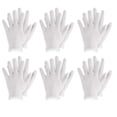 thumbnail image 3 of White Cotton Gloves for Cosmetic Moisturizing Coin Jewelry Inspection Spa Beauty (6 Pairs), 3 of 4