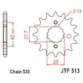 thumbnail image 2 of JT Front Sprocket | 16 Tooth | 530 | Steel | Rubber Cushioned (JTF513.16RB), 2 of 3