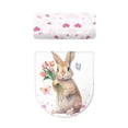 thumbnail image 6 of HELLHERO Rabbit Heart Lid Cover Set for Toilet Washable and Reusable for Bathroom Supplies Dust-Proof Toilet Bowl Cover, 6 of 6