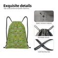 thumbnail image 4 of Honeii African Animals 1 Print Drawstring Backpack,Drawstring Bags String Backpack Gym Cinch Sack Backpack Sport Bag Draw-Small, 4 of 6