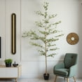 thumbnail image 2 of 7FT Artificial Black Olive Tree with Pot - Realistic Faux Olive Tree for Indoor Home Decor, Low Maintenance Fake Tree for Living Room Corner/Office, 2 of 6