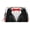 Gold, variant on Travel Makeup Bag Tuxedo Bow Tie Cosmetic Bag for Women, Waterproof Portable Pouch Toiletry Bag Pattern Make up Bag Gold