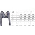 thumbnail image 2 of Sylvamorning Women Plus Size Seamless Arm Shaper Short Cropped Navel Mesh Cardigan, 2 of 6
