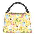 thumbnail image 2 of Vsdgher Summer Animals Print Insulated Reusable Bags with Sturdy Zipper and Handles, Foldable Totes for Hot or Cold Food Bring or Delivery, 2 of 8