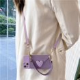 thumbnail image 1 of Love Leather Pattern Hanging Neck Goddess For Apple 13 Mobile Phone Case Girl Lanyard For IPhone 14pro Portable Love Card Bag For 12promax Can Carry Strap Crossbody [brown] Love Card Bag + Crossbody L, 1 of 4