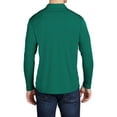 thumbnail image 2 of Mafoose Men's Posi-UV Pro Long Sleeve Polo Shirt Marine Green Large, 2 of 5
