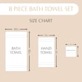 thumbnail image 4 of Juego de toallas de baño MAURA Ivory, algodón turco, 8 piezas, 4 of 7