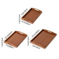 thumbnail image 5 of Shoreew Wooden Serving Tray Handmade Rectangular Tray Wood Coffee Table with Cut Out Handles for Party Serving Pastries Snacks Mini Bars Tray for Kitchen, 5 of 6