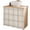 Beige, Cream, Gray, variant on Grey Checkered Cabinet Curtains 35"W x 35"L, Rustic Farmhouse Buffalo Plaid Sink Skirt for Bathroom Vanity Kitchen Self Adhesive, Dust-Proof Privacy Curtain for Shelves Closet Laundry Room Pantry