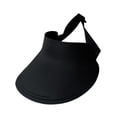 thumbnail image 2 of Sombrero de sol para mujer, portátil, informal, transpirable, con cola de caballo, para playa, para acampar y deportes. Negro, 2 of 9