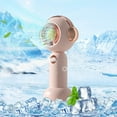 thumbnail image 1 of Cute Chick Misting Fan, 3 Speeds, USB Rechargeable, Portable for Girls/Outdoor/Camping, 1 of 1