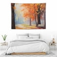 thumbnail image 3 of COMIO Designart ' Fall Trail in Forest' Landscape Tapestry Blanket Décor Wall Art for Home and Office 40x30 Inch, 3 of 7