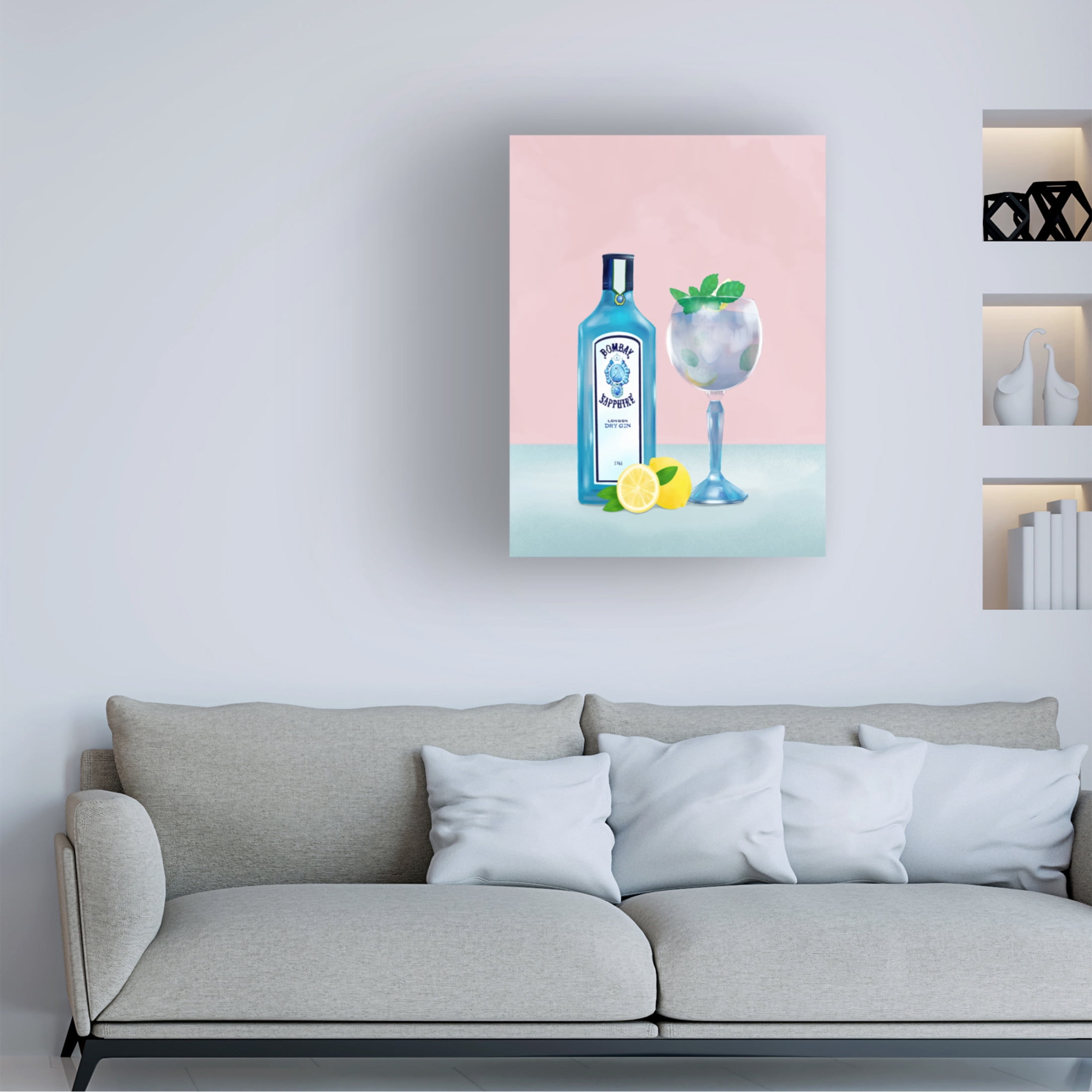 Trademark Fine Art Petra Lizde  Gin Cocktail Canvas Wall Art