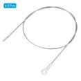thumbnail image 3 of Uxcell 1.5mmx50cm Stainless Steel Security Cable 4mm ID Eyelets Ended Safety Wire Rope, 8 Pack, 3 of 6