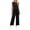 Black, variant on Womens 2 PC Sets Sleeveless Crew Neck Tank Tops Drawstring Cropped Pants Daily Wear Casual Vacation Sets(XXL,Army Green)