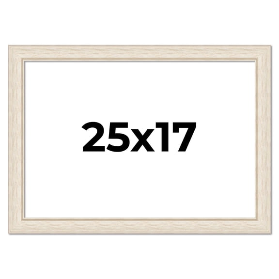 25x17 Frame White Real Wood Picture Frame Width 1.75 inches | Interior Frame Depth 0.5 inches |