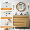 thumbnail image 5 of Craftian 36 " Bathroom Vanity with Undermount Sink, Free Standing Bathroom Storage Cabinet with 2 Drawers, Oak, 5 of 8
