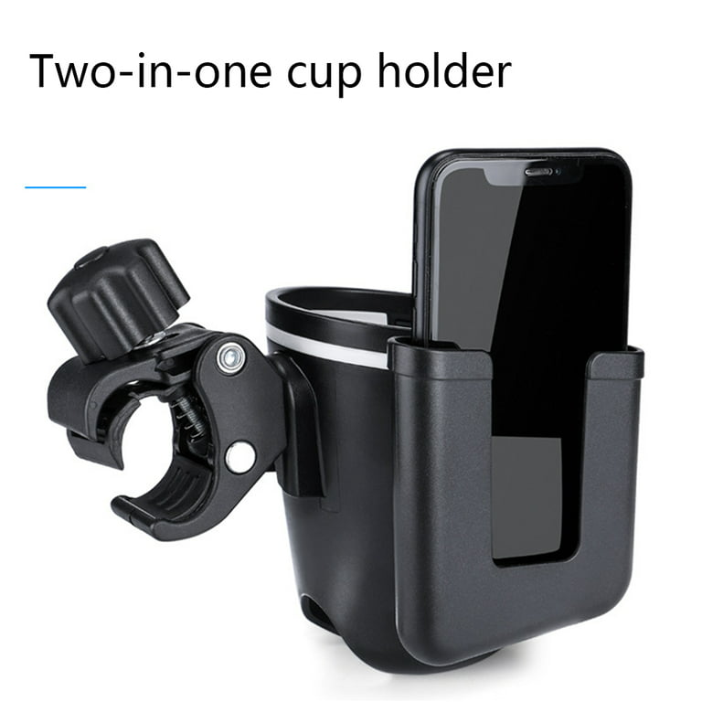 HGYCPP 2-in-1 Universal Rotation Cup Drink Holder w/ Phone Holder Bike Cup  Holder