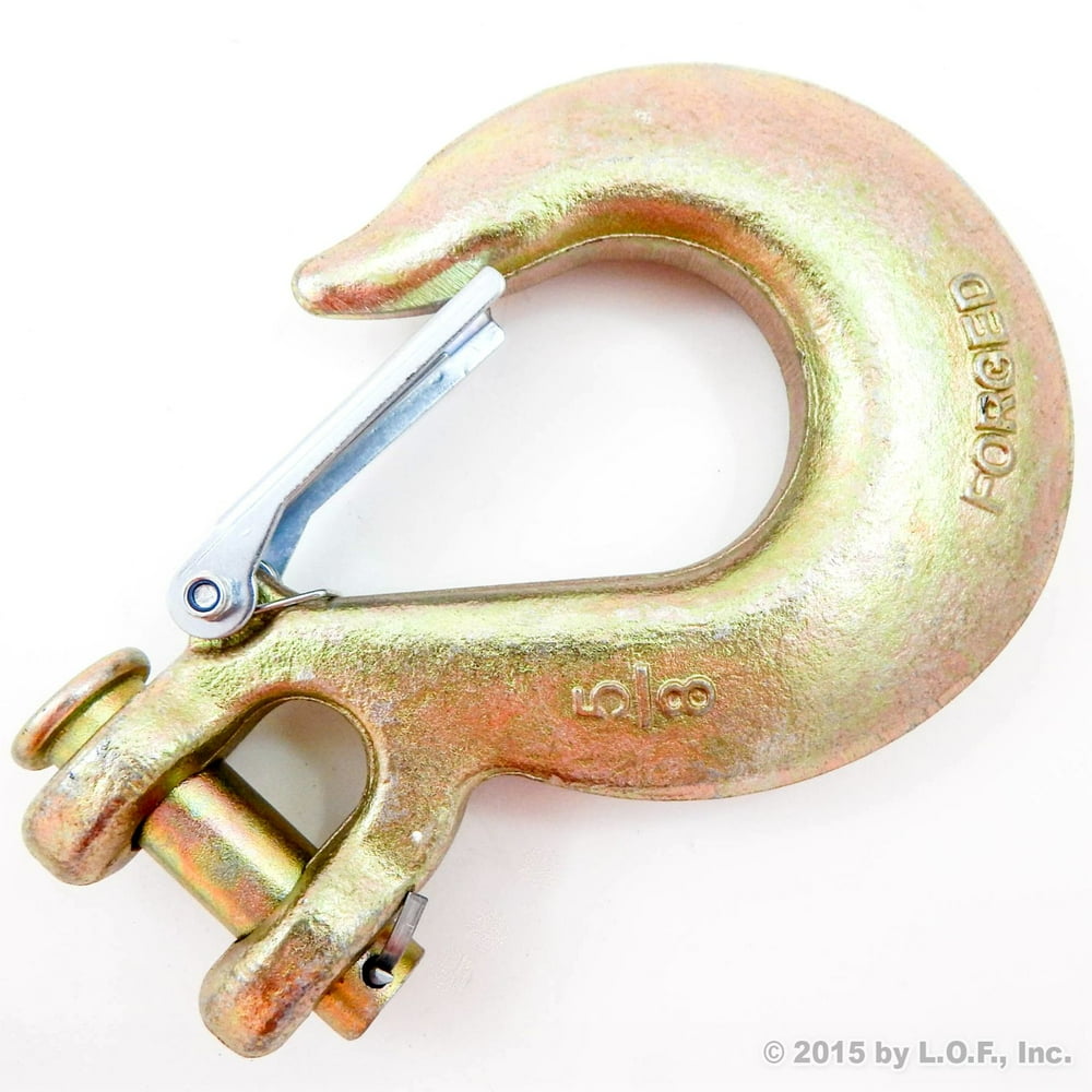 QTY 1 G70 Steel Alloy Safety Slip Hook 5/8" Clevis Grade 70 Tow