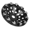 thumbnail image 3 of Muela abrasiva de diamante de 10 dientes, color negro, 180 mm, para lijar hormigón, piedra y cemento., 3 of 14