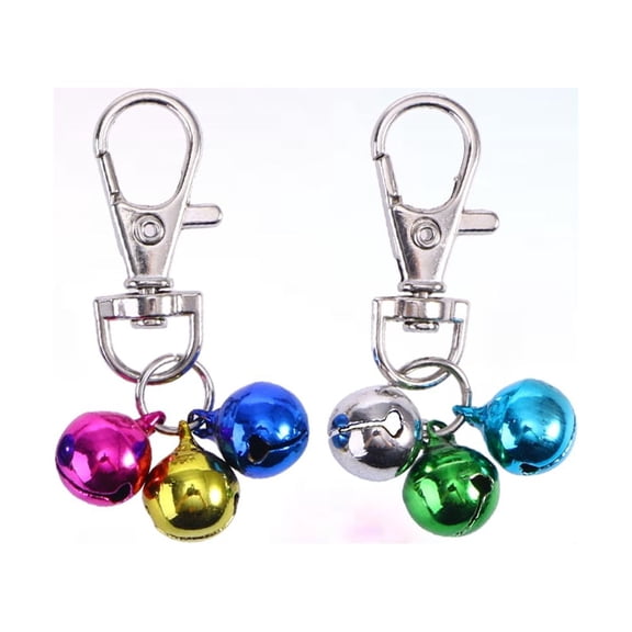 TOYMYTOY 2Pcs Bells for Puppy Assorted Color Small Dog Collar Bells for Jogging and Photos