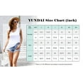 thumbnail image 6 of Aiyino Women's Loose Fit Casual Flowy Tank Tops V Neck Trendy Sleeveless Summer Blouses Tops M, 6 of 7