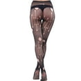 thumbnail image 3 of HBFAGFB Bas Résille pour Femmes Taille Haute Mode Léger Collants Ajourés g, 3 of 4