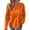 Orange, variant on Enjoytime Tops for Women Trendy Solid Color V-Neck Long Sleeve Sweatshirt Fall Fashion Casual Office Work Blouses