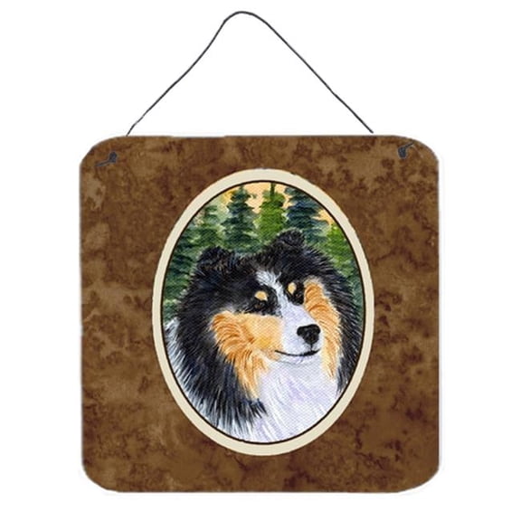 Sheltie Aluminium Metal Wall Or Door Hanging Prints - 6 x 6 In.