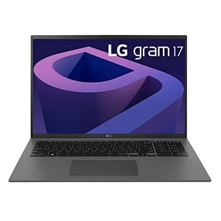 LG Gram (2022) 17Z90Q Ultra Lightweight Laptop, 17" (2560 x 1600) IPS Display, Intel Evo 12th Gen i5 1240P Processor, 16GB LPDDR5, 512GB NVMe SSD, WiFi 6E, Thunderbolt 4, Windows 11, Gray (used)