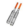 thumbnail image 4 of 4Pcs/Set Portable BBQ Grilling Basket Stainless Steel Barbecue Grill Basket Tools Mesh Barbecue Rack, 4 of 5