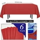 thumbnail image 4 of [Mantel] Papel rojo desechable Dozobeede, 3 capas, 138 x 274 cm, paquete de 6, 4 of 6