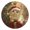 Gold, variant on Cats with Christmas Hat Presents Tree Round Wall Clock Silent Analog Battery Operated Gold Pointer Home Decor 9.84" Diameter