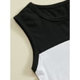 thumbnail image 6 of Infant Baby Boys Summer Outfits Sleeveless Contrast Color Tank Tops + Short Pants Set, 6 of 9