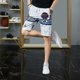 thumbnail image 3 of Pantalones cortos deportivos para hombre, elegantes, a granel, novedosos, sueltos, finos, de verano, para personalizar, ropa de calle con hielo, pantalones cortos para hombre, tallas XL y XXL, 3 of 5