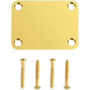 Electric Guitar Neck Plate with Neck Plate Guitar 4 Screws for Guitar Replacement Accessories