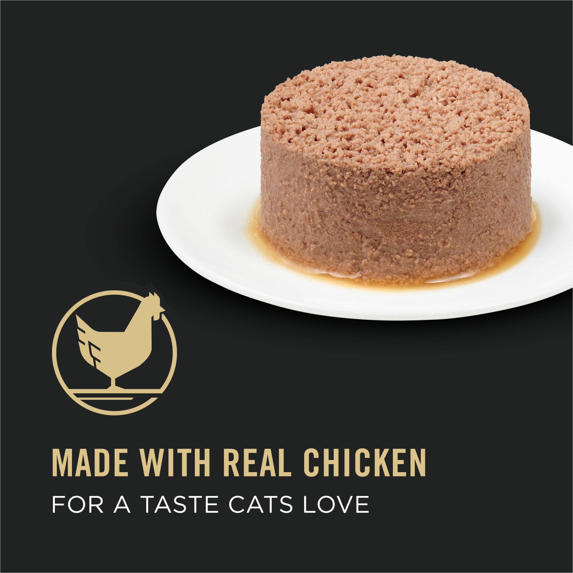 Purina Pro Plan, Chicken Beef, Wet Cat Food, 3 oz Cans, 24 Pack